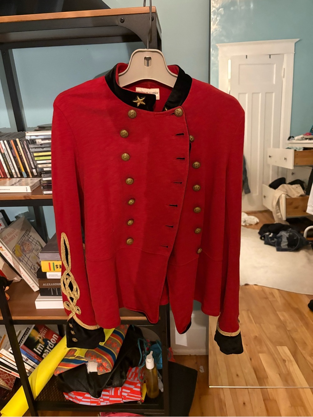 Denim & Supply Ralph Lauren Red Military-Style Jacket XL but fits like an M